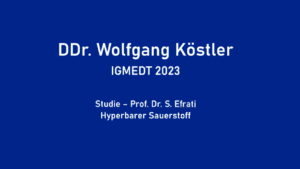 Vorschaubild für YouTube-Video "Studie - Prof. Dr. S. Efrati Hyperbarer Sauerstoff"